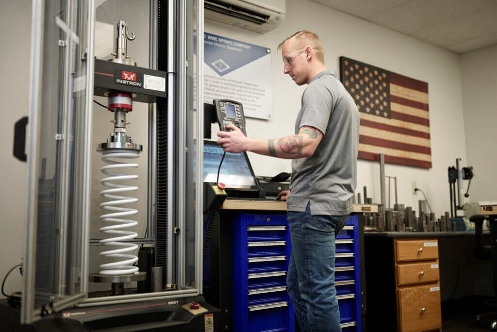 Load Testing a compression spring