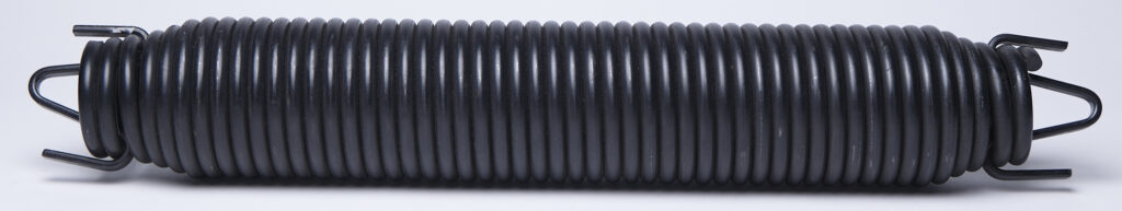 large extension spring with gull wings